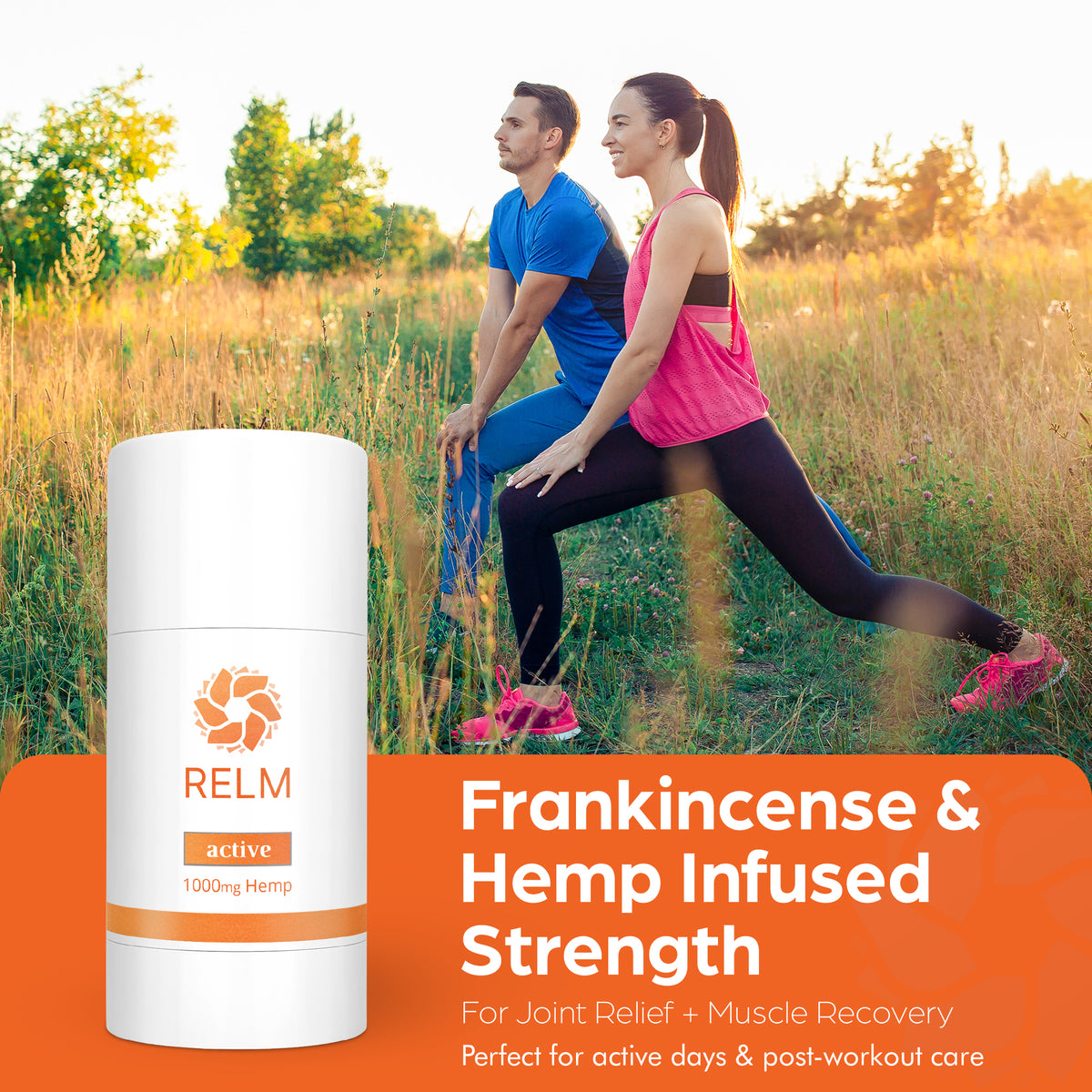 Relm Wellness Active frankincense hemp stick details
