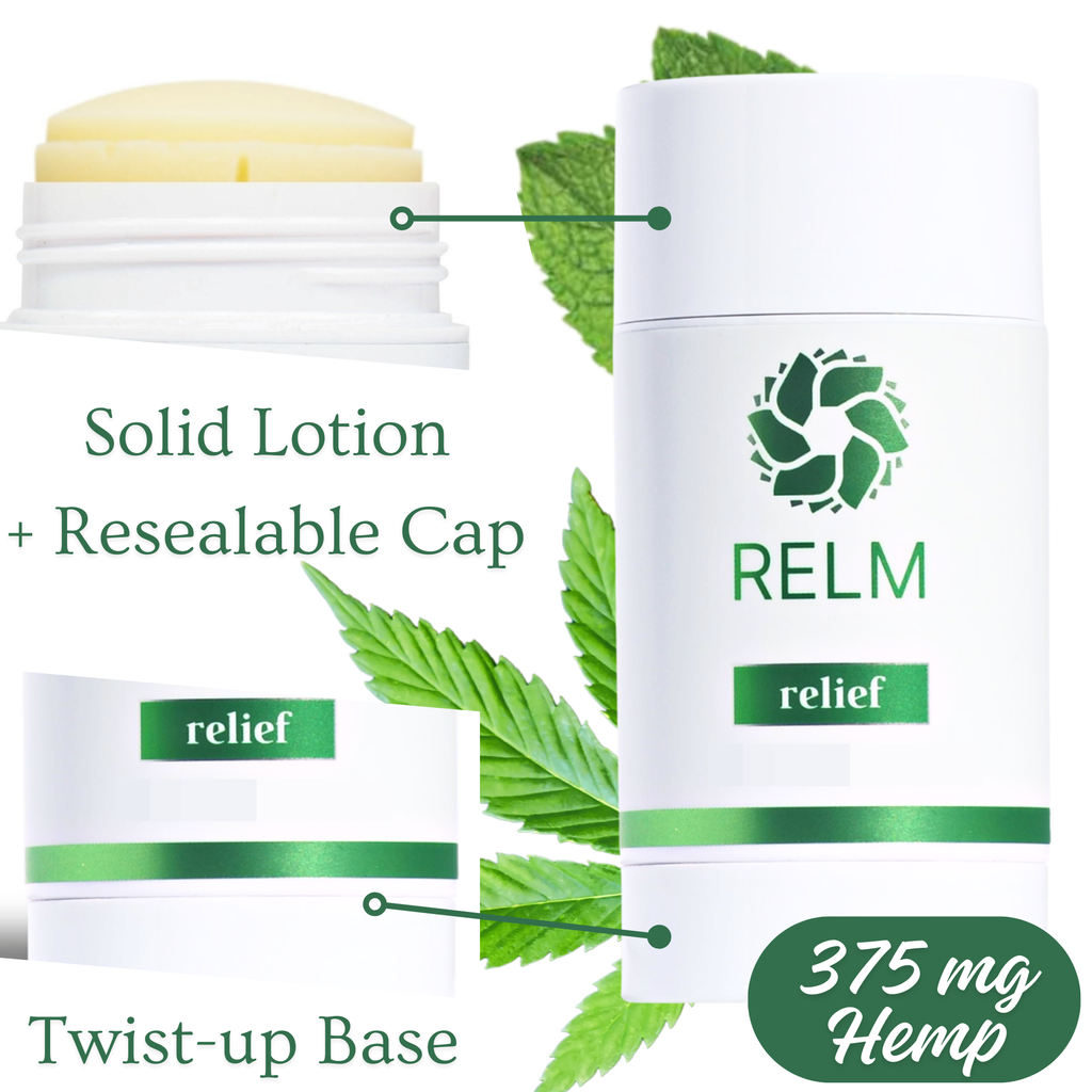 Arthritis relief body cream | Recovery Stick | Muscle Pain Relief Stick | Hemp Hand Cream for Arthritis | Pain Relief Stick | Relm Healing Relief Stick for Pain and Arthritis | Best cream topical for pain relief | Use on knees, lower back, elbow, wrist, hands, arthritis, nerve pain, neuropathy | Menthol pain relief lotion