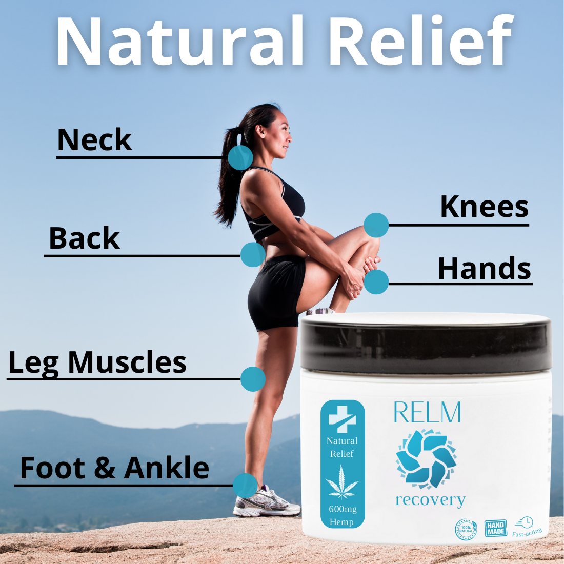 Relm Recovery hemp body butter with herbal essential oils