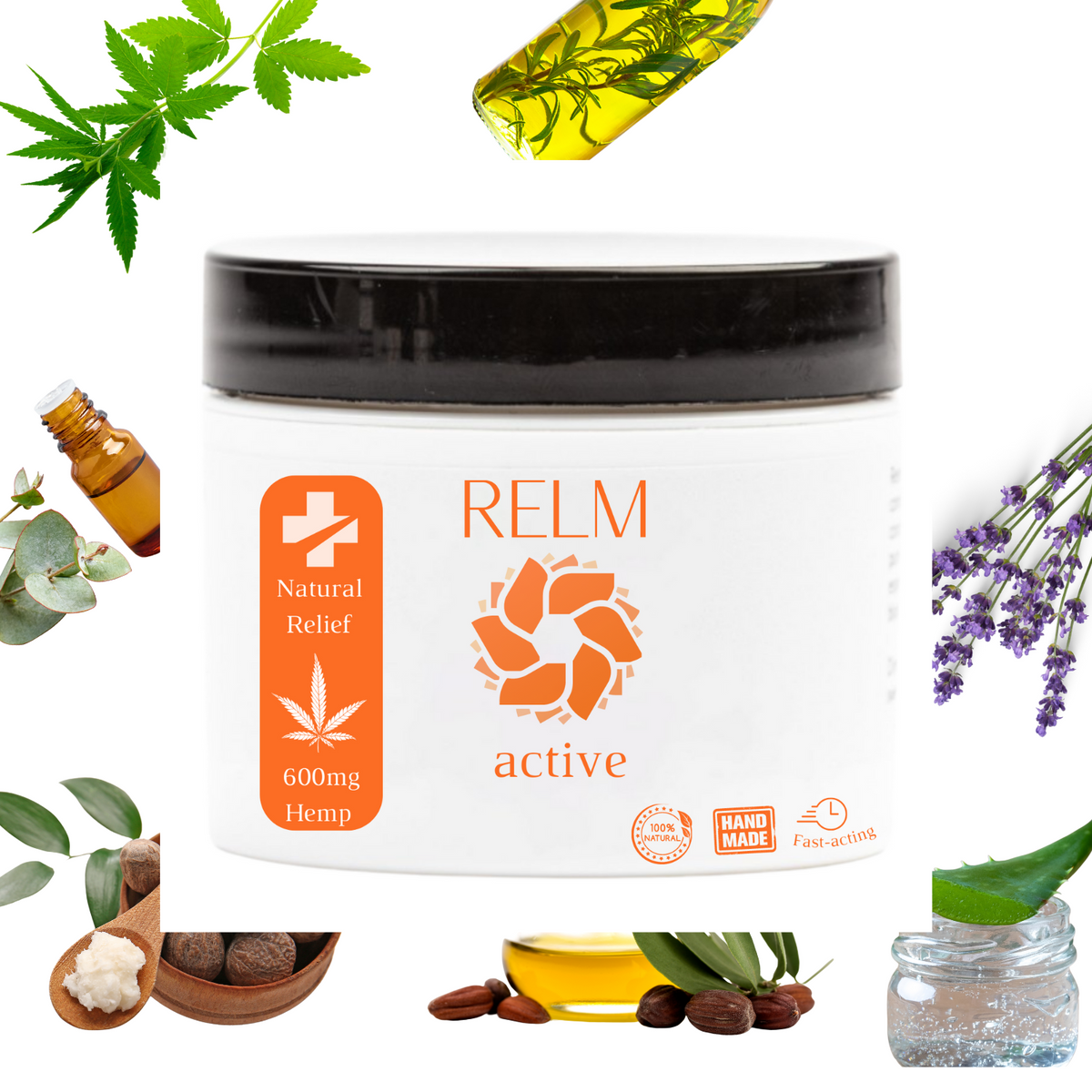 Relm Active hemp body butter with shea butter and aloe